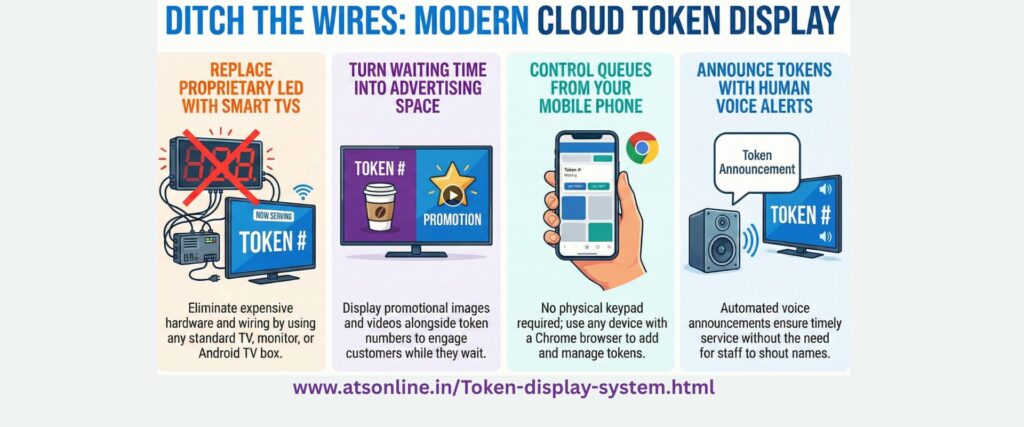 Wireless Token Display System: Cloud-Based Queue Management