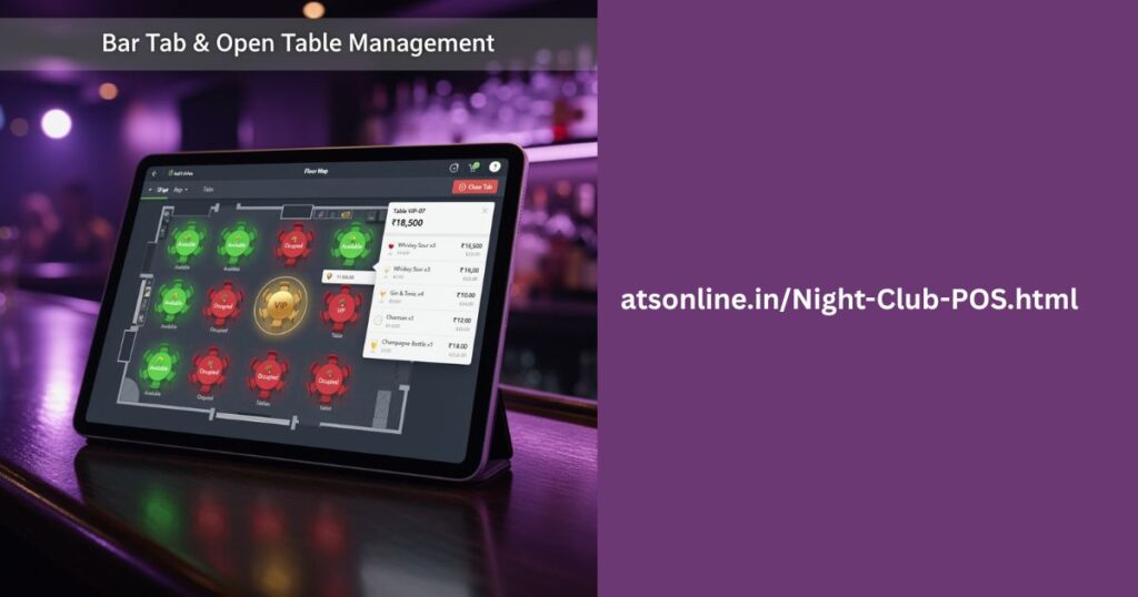 bar tab management software nightclub India ATS POS system