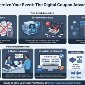 EventCouponPrint – Cloud-Based Thermal Coupon Printing Software for Events