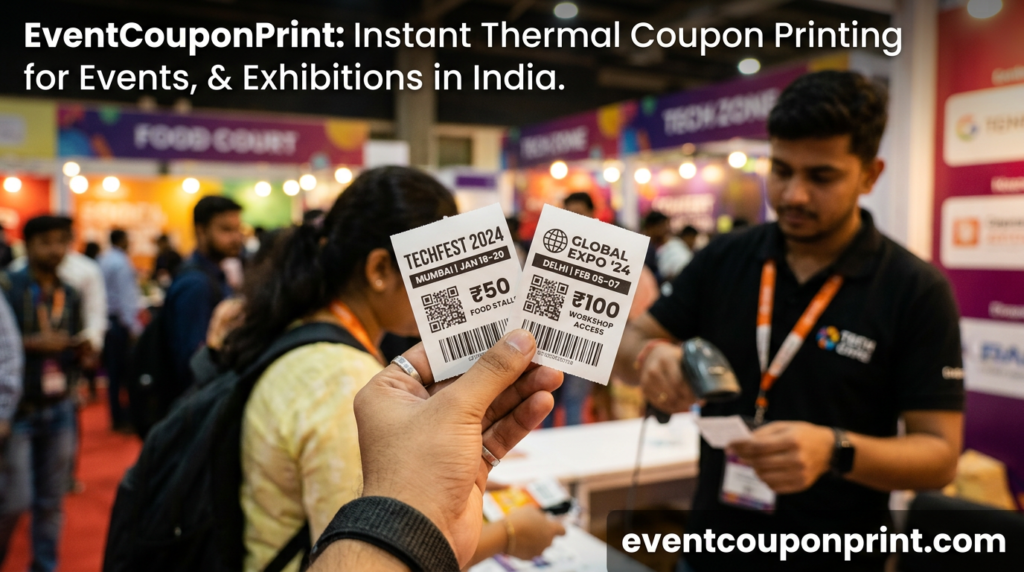 EventCouponPrint: Instant Thermal Coupon Printing for Events, Fairs & Exhibitions in India