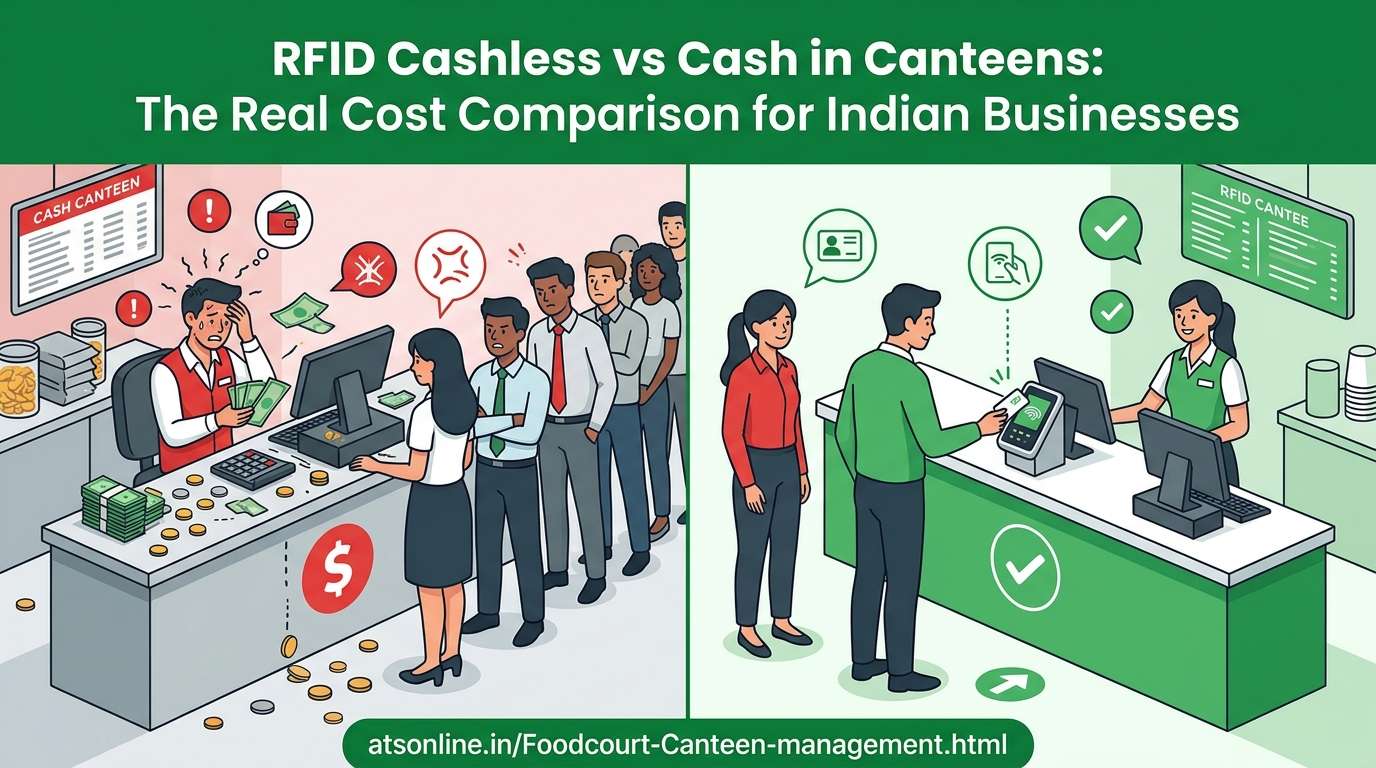 You are currently viewing RFID Cashless vs Cash in Canteen Management: The Real Cost Comparison for Indian Businesses