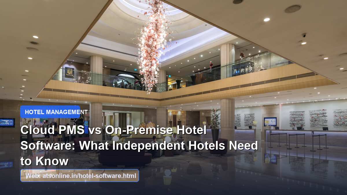 Read more about the article Cloud PMS vs On-Premise Hotel Software: What Independent Hotels Need to Know