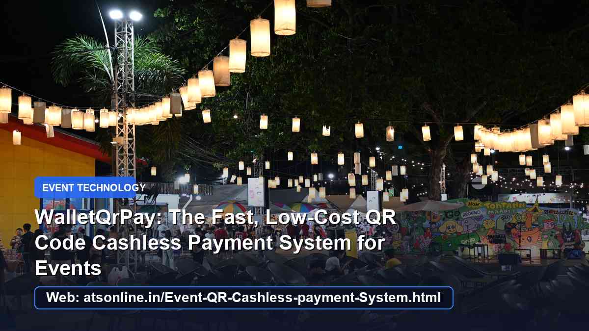 Read more about the article WalletQrPay: The Fast, Low-Cost QR Code Cashless Payment System for Events